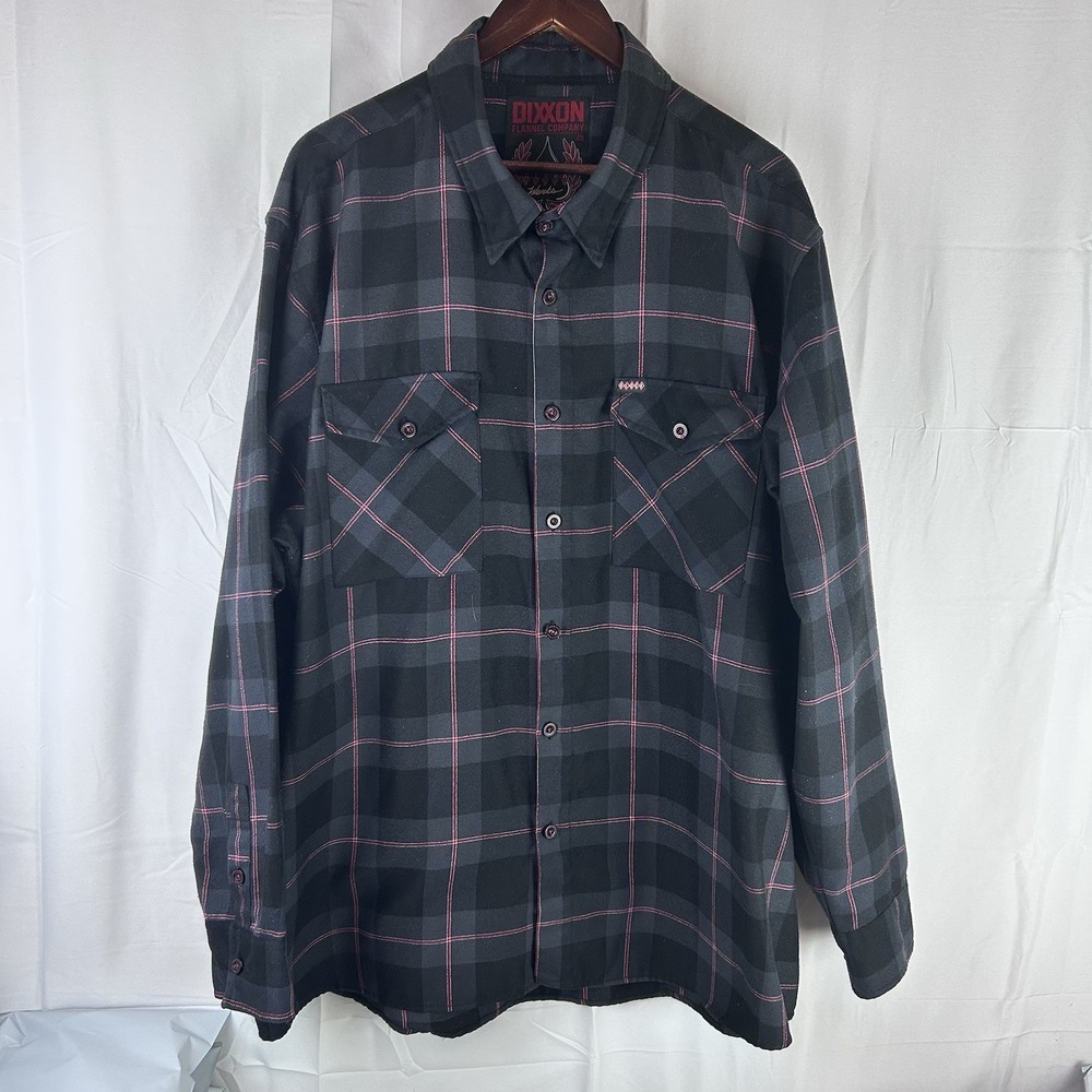 Dixxon Flannel Shirt The Klock Werks‎ Mens 3X Gray Plaid Button Down
